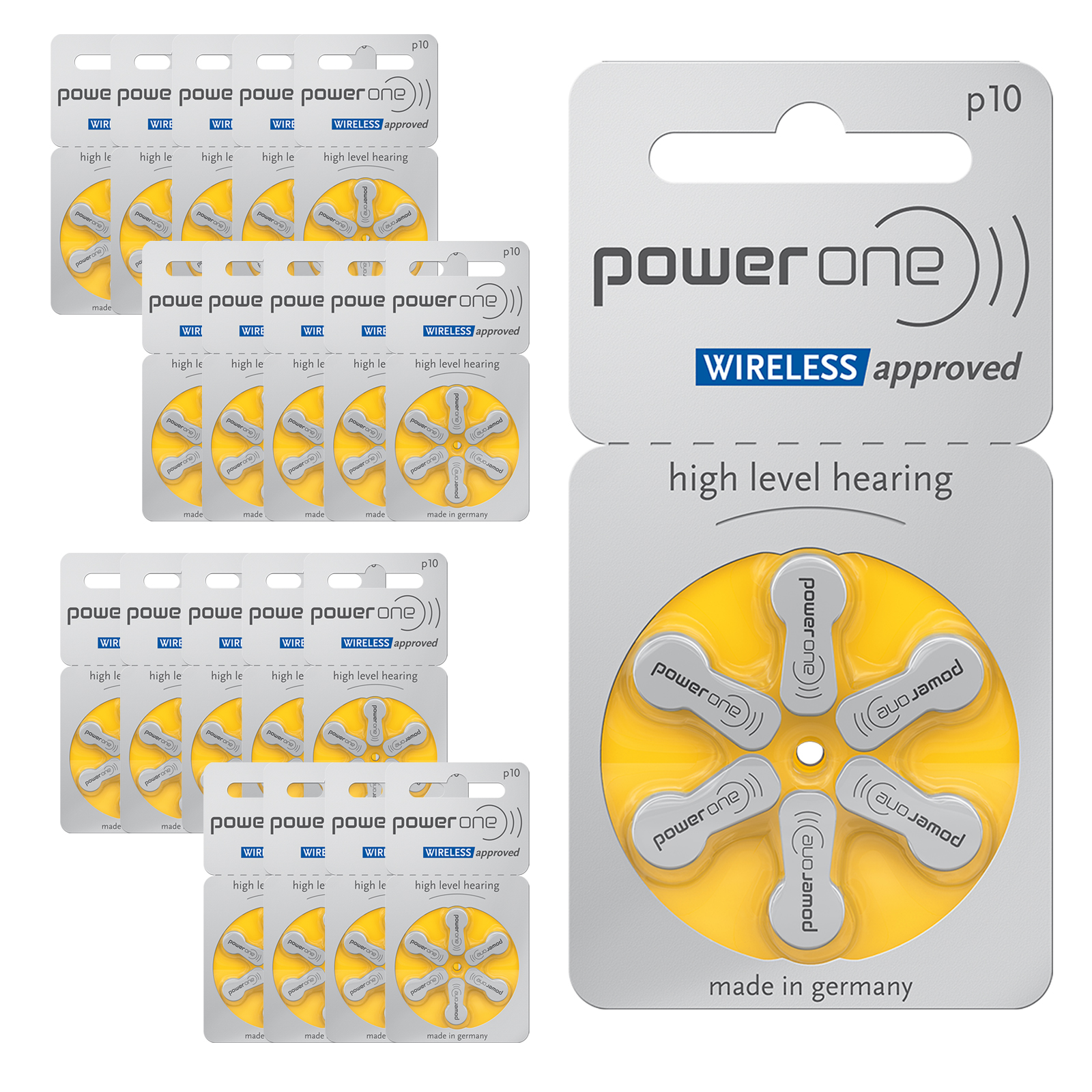 120 Stück PowerOne Typ 10 PR70 p10 Hörgeräte Batterie 120 Stück PowerOne Typ 10 PR70 p10 Hörgeräte Batterie