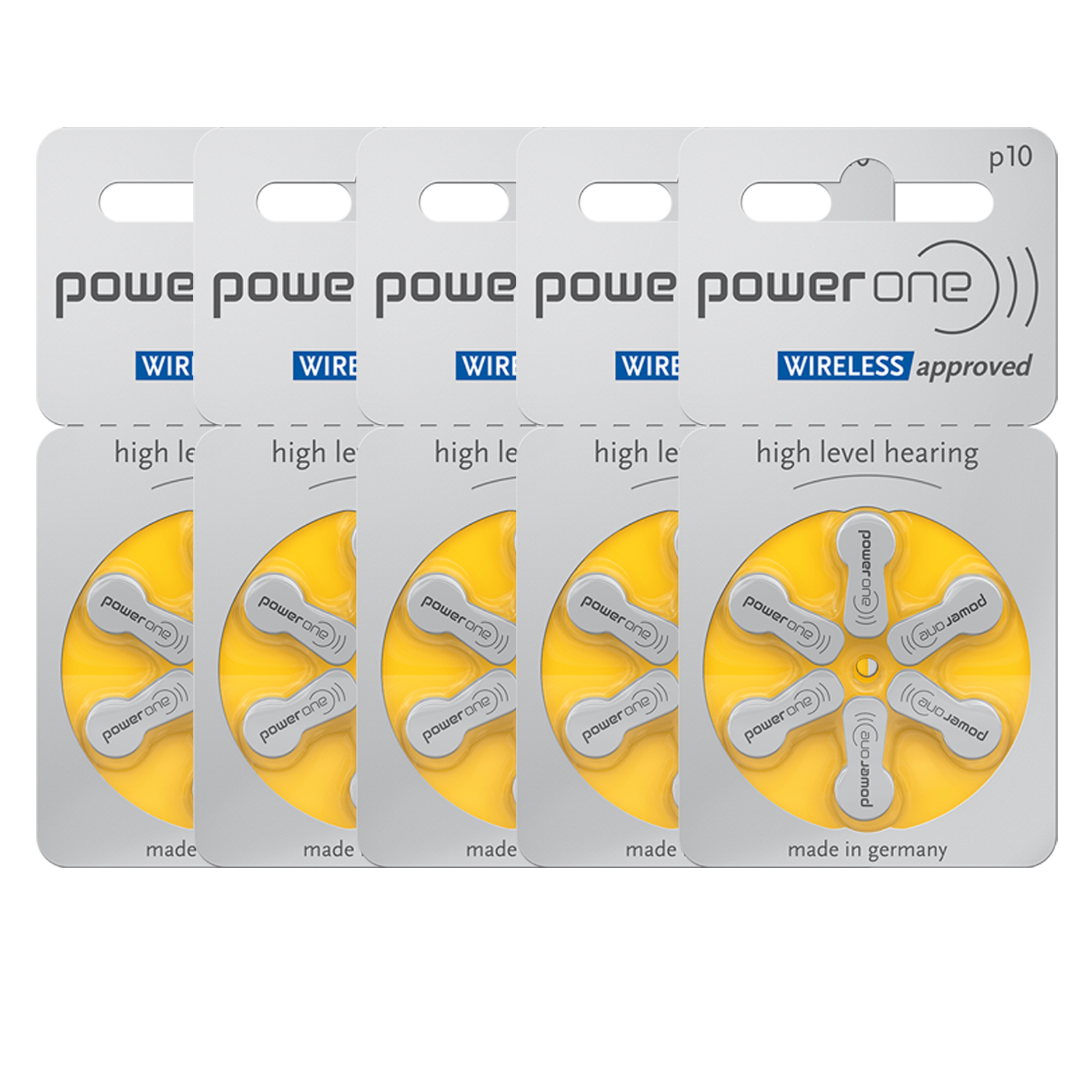 30 Stück PowerOne Typ 10 PR70 p10 Hörgeräte Batterie