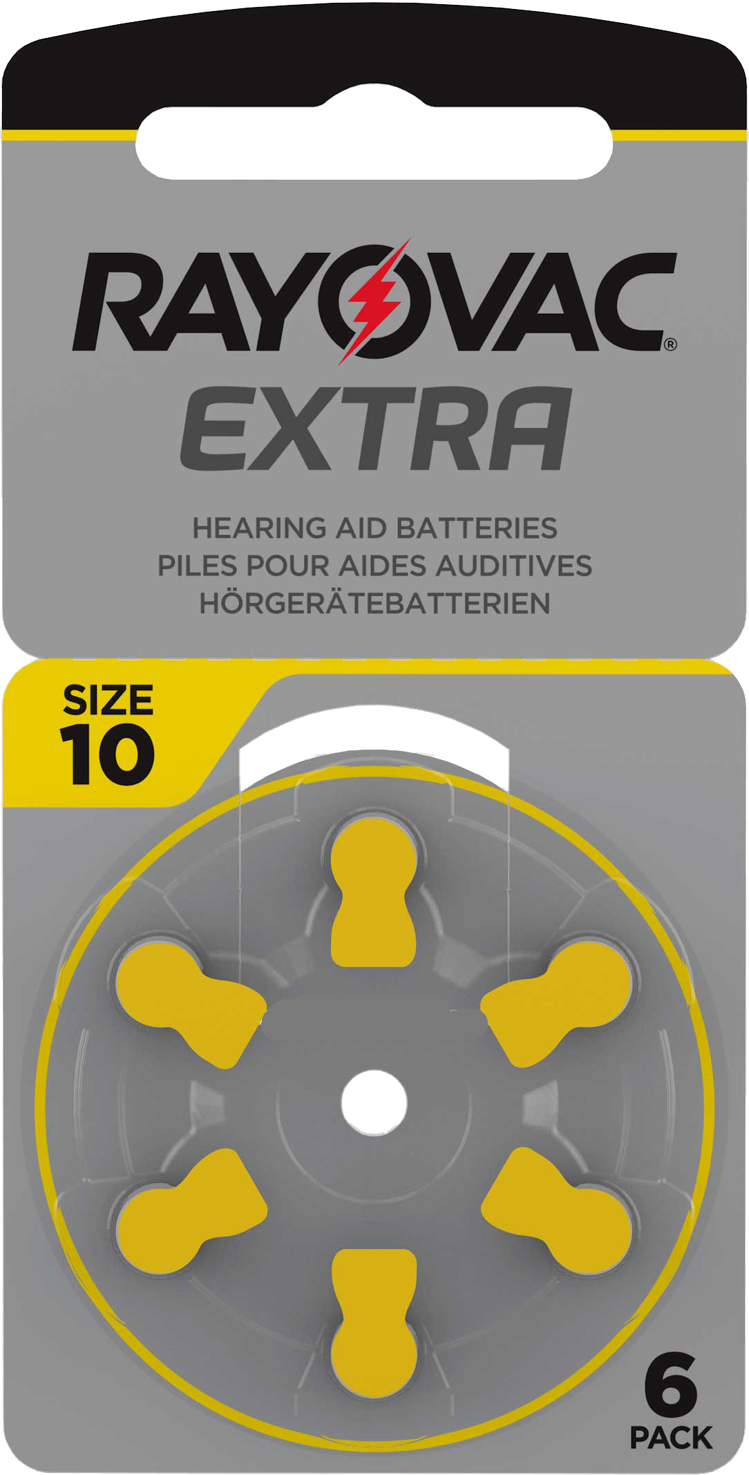 Rayovac Hörgerätebatterie Typ 10 PR70 Gelb A10