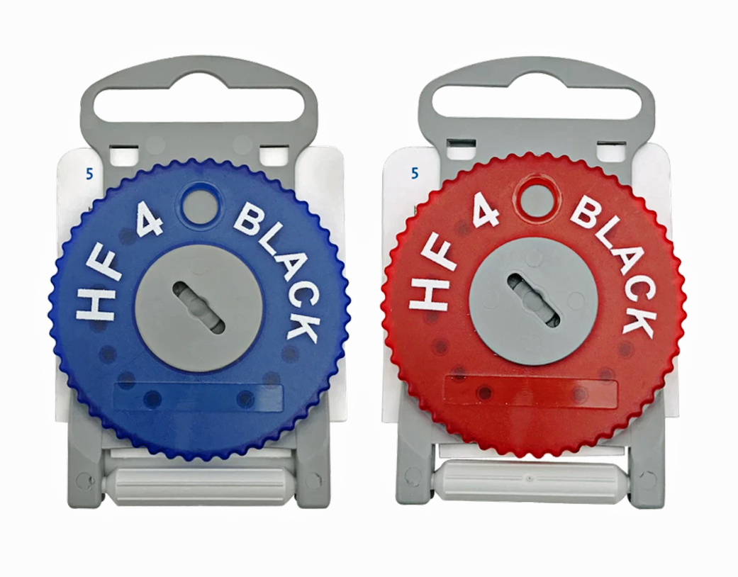 Audio Service HF4 Black Cerumenfilter für Hörgeräte Doppelpack Rot/Blau Audio Service HF4 Black Cerumenfilter für Hörgeräte Doppelpack Rot/Blau