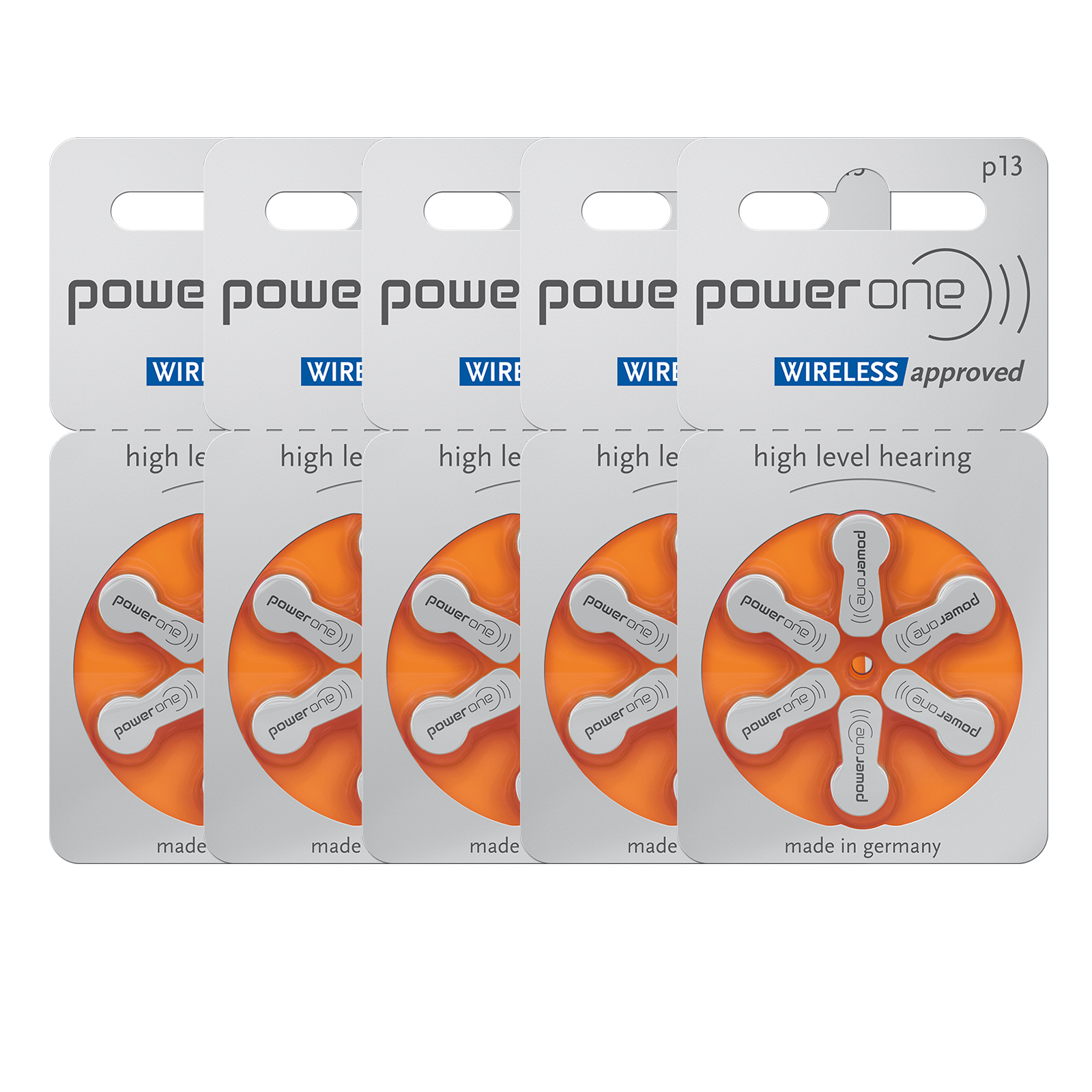 30 Stück PowerOne Typ 13 PR48 p13 Hörgeräte Batterien